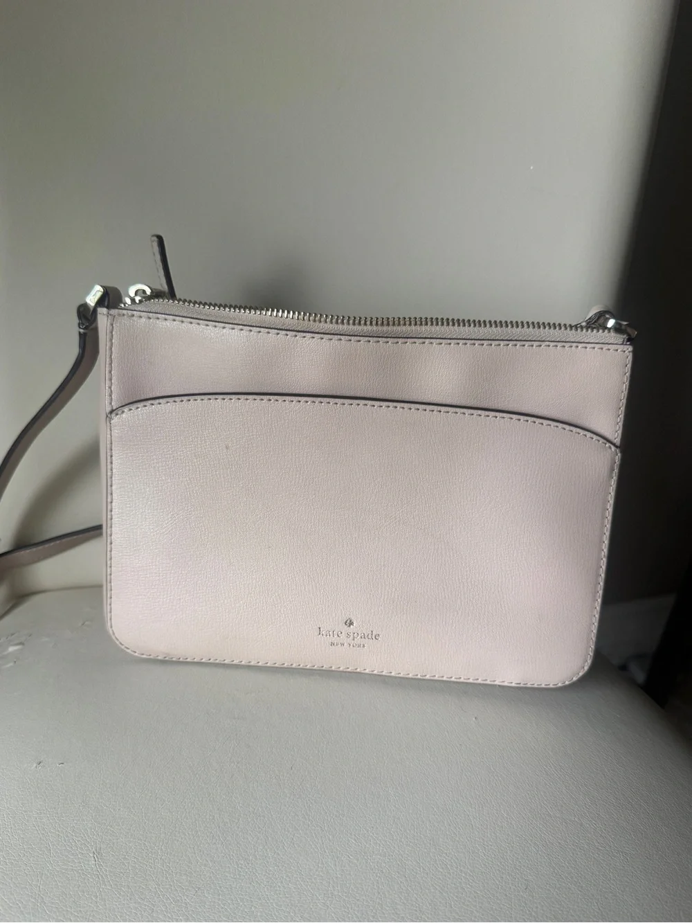 Kate Spade New York Blush Pink Leather Crossbody Bag